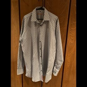 Visconti Black Men’s Dress Shirt Size XLT